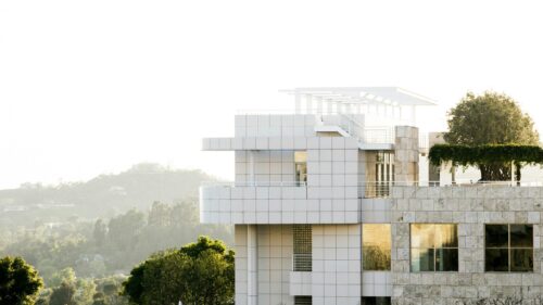 Modern Architecture Getty Center Luxury Building 4K Wallpaper