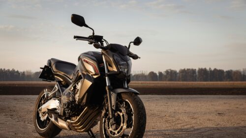 Honda CB650F Naked Sportbike at Sunset 4K Desktop Wallpaper