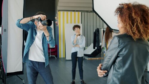Professional Photoshoot Behind the Scenes Cinematic PC Wallpaper