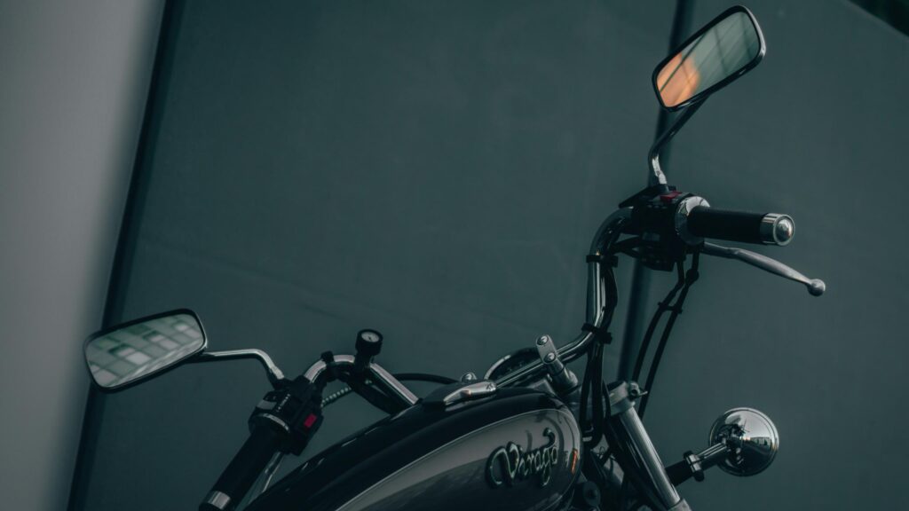 Elegant Vintage Yamaha Virago Motorcycle Handlebars Desktop Wallpaper