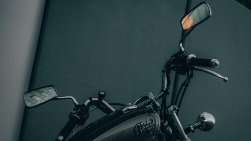 Elegant Vintage Yamaha Virago Motorcycle Handlebars Desktop Wallpaper