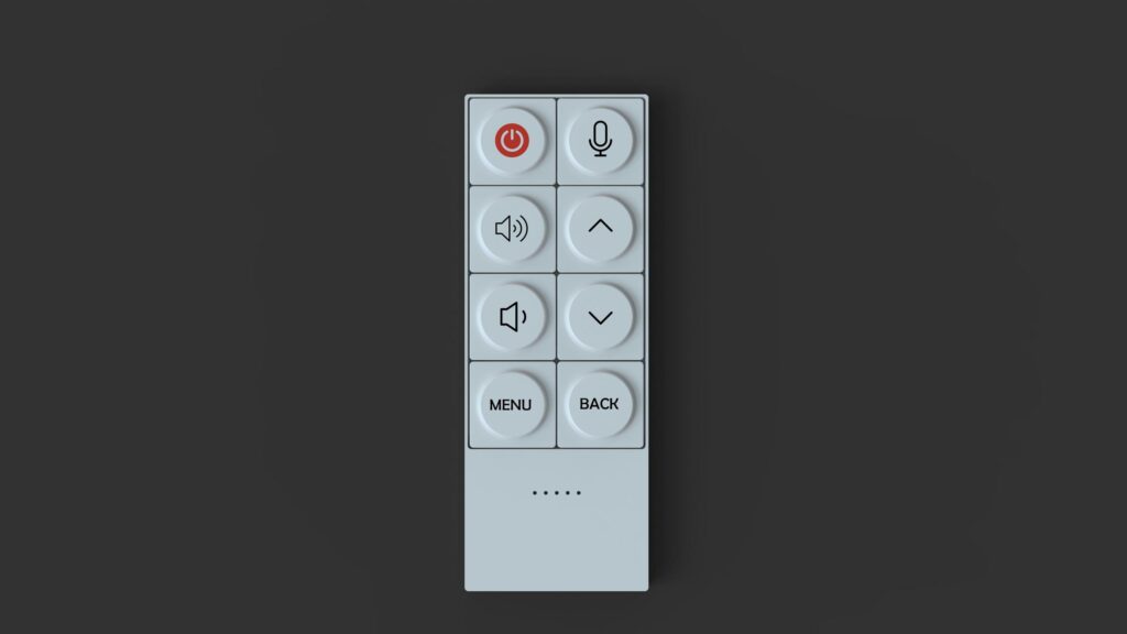 Minimalist White TV Remote Control Concept 4K Desktop Wallpaper