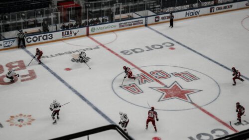 Professional Ice Hockey Match at the Arena 4K Wallpaper