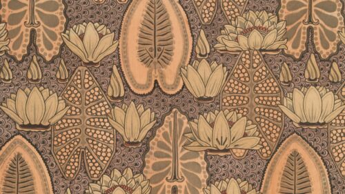 Vintage Art Nouveau Floral Pattern Botanical Illustration 4K Wallpaper