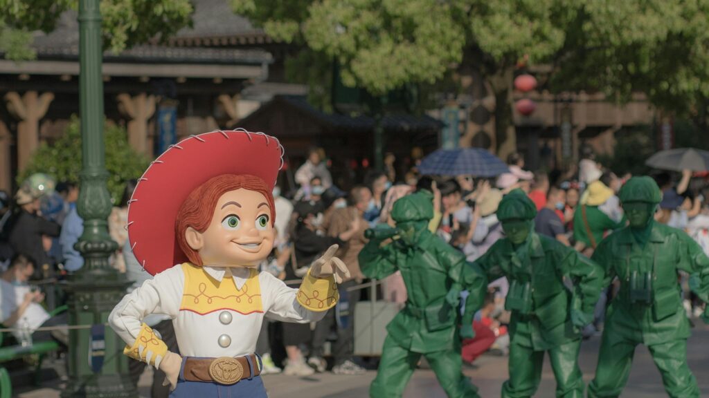 Jessie from Toy Story and Green Army Men Parade Desktop Wallpaper