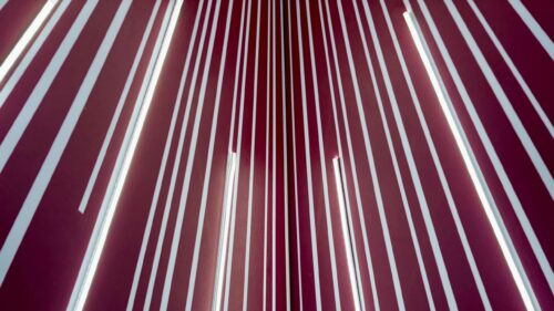 Abstract Minimalist Maroon and White Vertical Lines Desktop Wallpaper