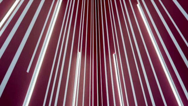 Abstract Minimalist Maroon and White Vertical Lines Desktop Wallpaper