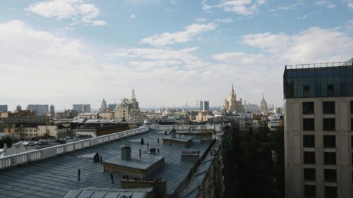Stunning Moscow Skyline Rooftop View High Quality Desktop Wallpaper