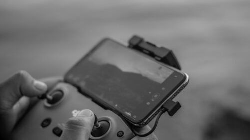 Drone Controller and Smartphone Pilot View High Definition PC Wallpaper