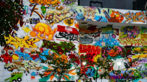 Vibrant Graffiti Street Art Collage Mural 4K Desktop Wallpaper