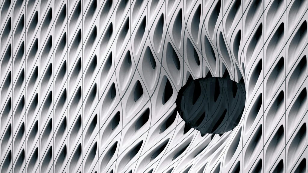 Abstract Geometric Architectural Facade Pattern 4K Desktop Wallpaper