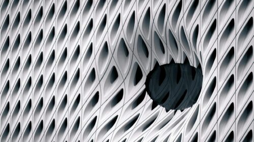 Abstract Geometric Architectural Facade Pattern 4K Desktop Wallpaper