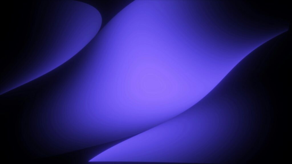 Abstract Glowing Purple Curving Shapes 4K Wallpaper
