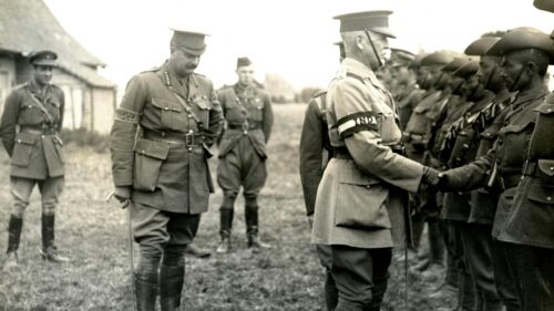 Historical WWI Military Inspection Ceremony 4K Desktop Wallpaper