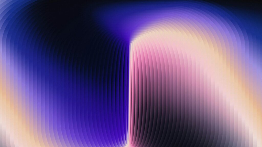 Abstract Gradient Curves and Vertical Lines 4K Desktop Wallpaper