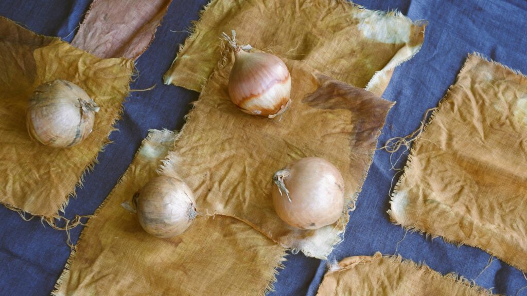 Rustic Natural Onion Still Life Photography 4K Desktop Wallpaper