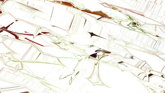 Abstract Sharp Geometric Fractal Lines 4K Desktop Wallpaper