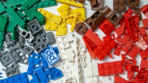 Vibrant LEGO Bricks Abstract Colorful Pattern Desktop Wallpaper