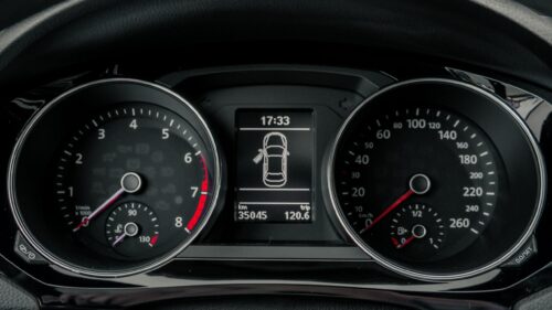 Car Dashboard Gauges and Speedometer Interior 4K Wallpaper