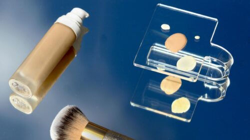 Professional Makeup Foundation and Beauty Tools Mirror Desktop Wallpaper