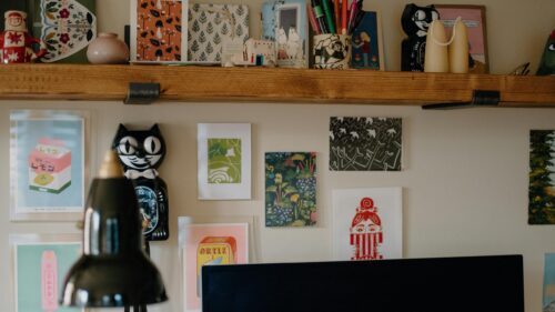 Cozy Home Office Desk Decor Aesthetic 4K Desktop Wallpaper