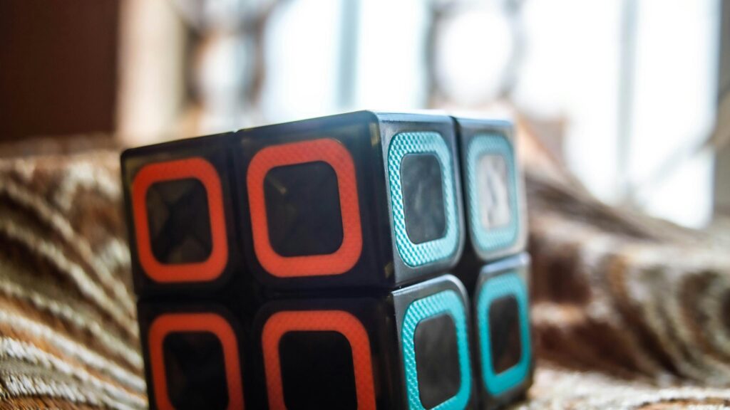 Macro Rubik Cube Abstract Puzzle Gaming 4K Desktop Wallpaper