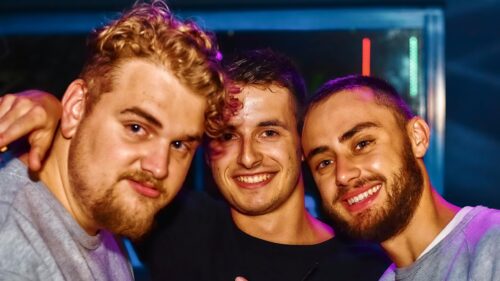 Three Best Friends Having Fun at a Party Desktop Wallpaper