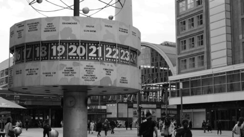 Berlin Alexanderplatz World Clock Landmark Desktop Wallpaper