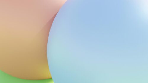 Abstract Minimalist Soft Pastel Spheres 4K Desktop Wallpaper