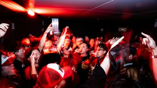 Energetic Nightclub Party Crowd High Quality 4K Desktop Wallpaper