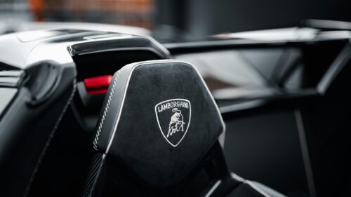 Luxury Lamborghini Leather Seat Interior 4K Desktop Wallpaper
