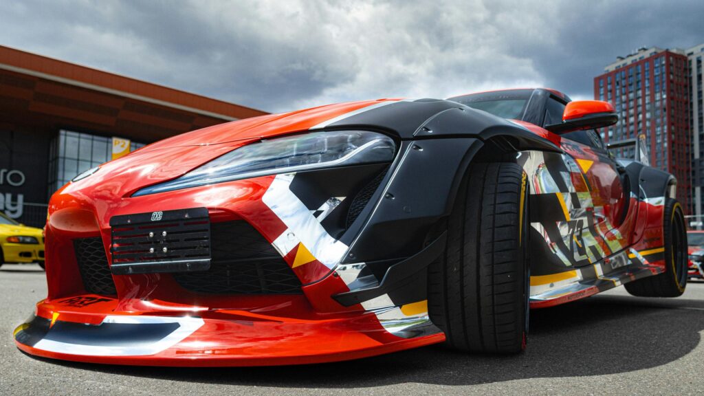 Custom Modified Widebody Toyota Supra Racing Car 4K Wallpaper