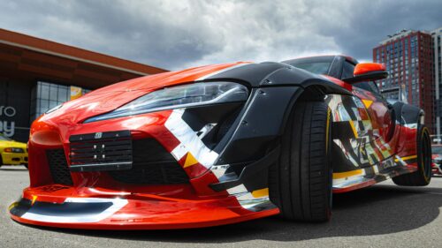 Custom Modified Widebody Toyota Supra Racing Car 4K Wallpaper