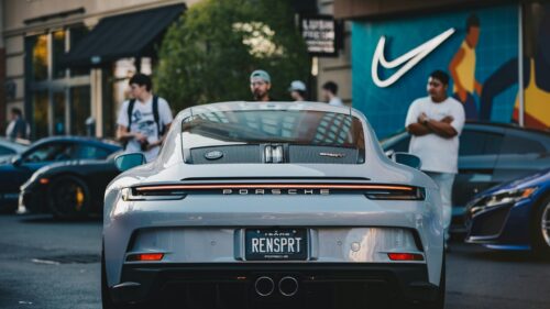 Porsche 911 GT3 ST Sportscar Rear View 4K Desktop Wallpaper