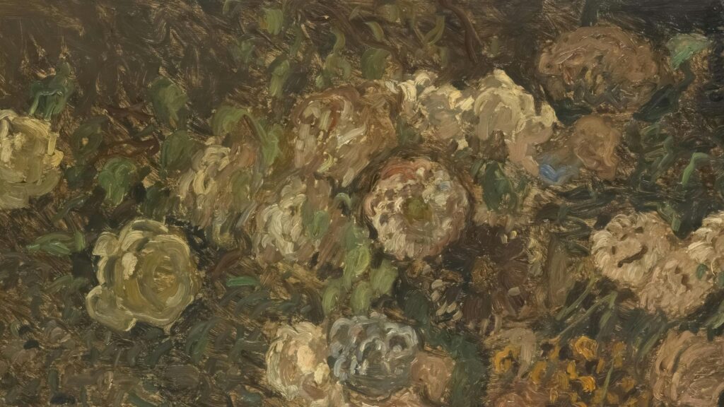 Impressionist Oil Painting Floral Bouquet Art 4K Wallpaper