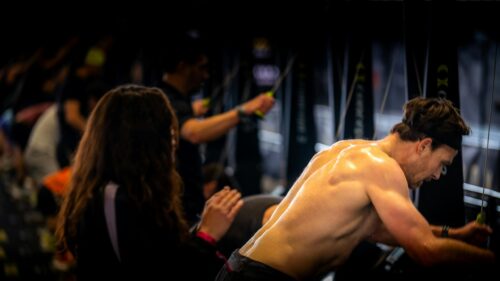 Intense Workout at the Gym High-Resolution 4K Wallpaper