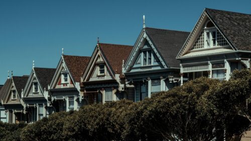 Iconic Painted Ladies Victorian Houses San Francisco Desktop Wallpaper
