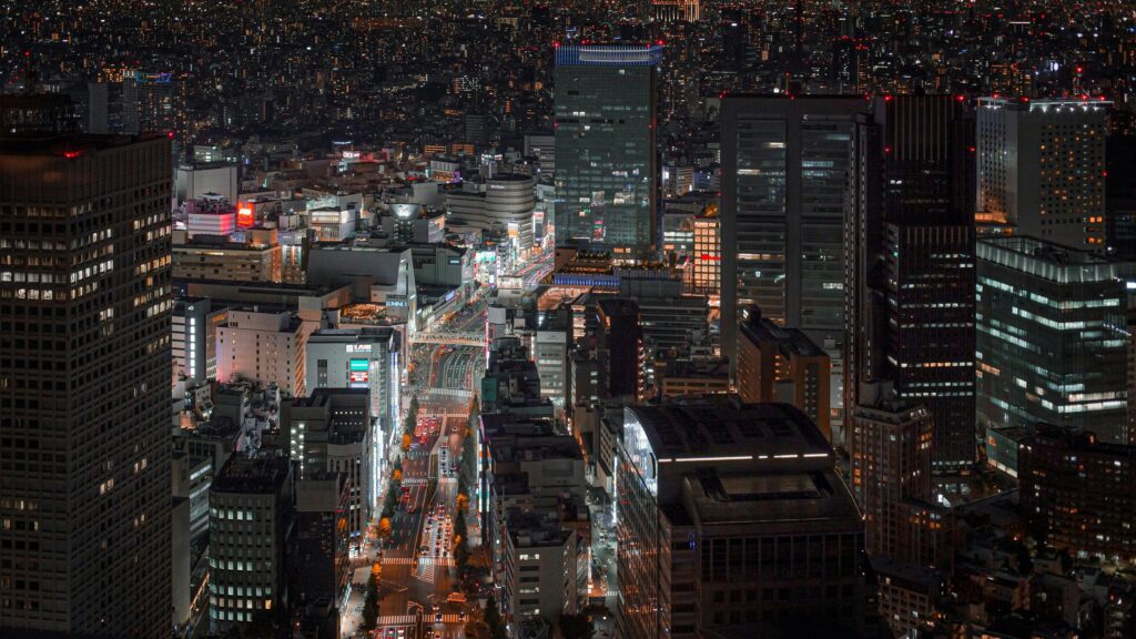 Stunning Tokyo Night Cityscape Skyline 4K Desktop Wallpaper