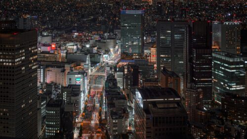 Stunning Tokyo Night Cityscape Skyline 4K Desktop Wallpaper
