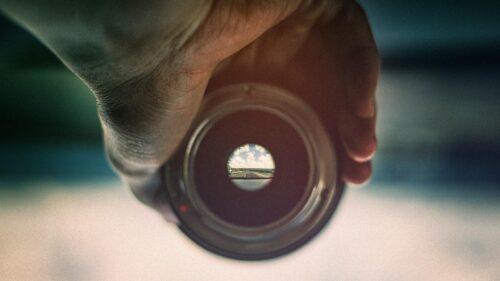 Through the Camera Lens Road Trip Horizon Desktop Wallpaper
