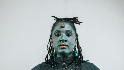 Mystical Green Goddess Portrait Art 4K Desktop Wallpaper