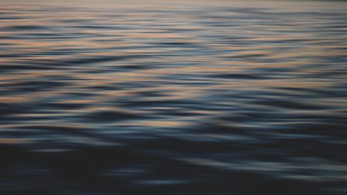 Abstract Sunset Water Reflection Ripples Desktop Wallpaper