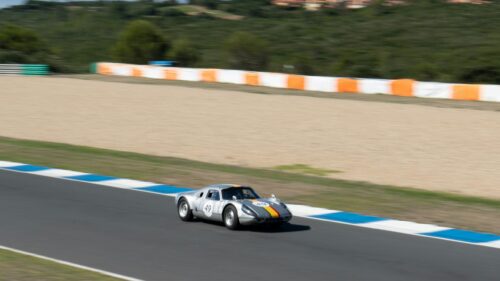 Vintage Porsche 904 Racing Car on Track Desktop Wallpaper