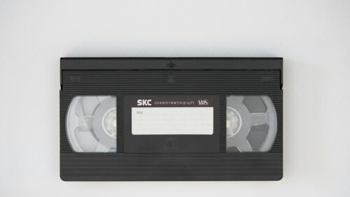 Classic Black SKC VHS Video Tape Retro Technology Desktop Wallpaper