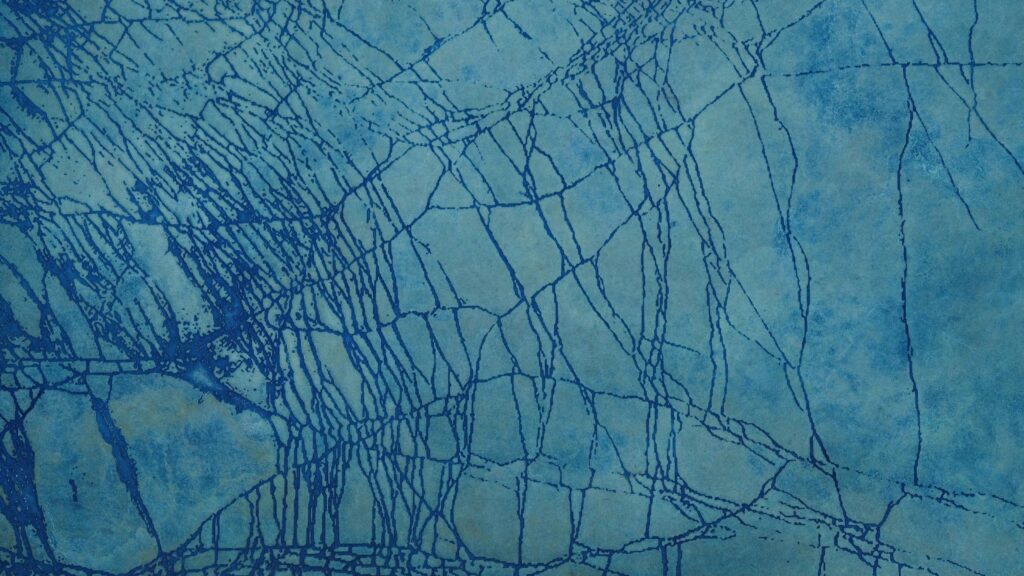 Abstract Blue Cracked Texture Surface Artistic 4K Desktop Wallpaper