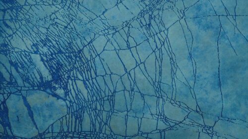 Abstract Blue Cracked Texture Surface Artistic 4K Desktop Wallpaper