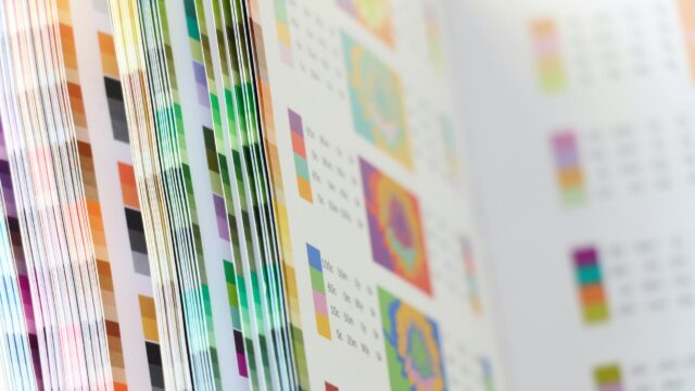 CMYK Color Palette Graphic Design Abstract 4K Wallpaper