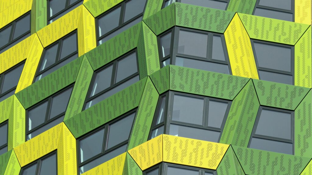 Abstract Geometric Modern Architecture Pattern Desktop Wallpaper