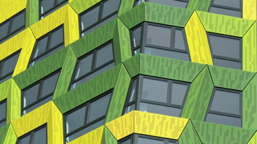 Abstract Geometric Modern Architecture Pattern Desktop Wallpaper