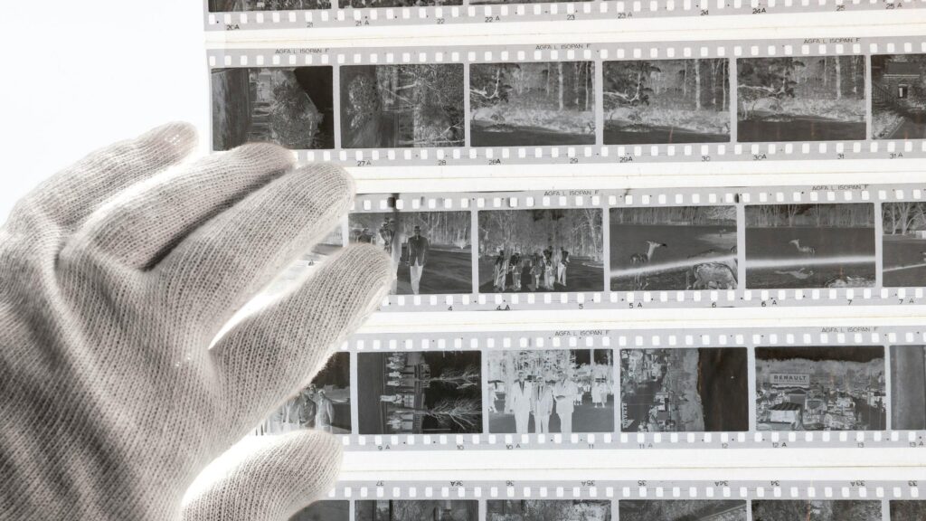Vintage Agfa Isopan Film Negatives Archival Study 4K Wallpaper